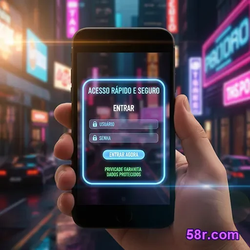 Login móvel na 58r.com com mais controle e privacidade